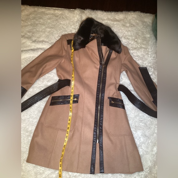 Via spiga faux fur trim wool blend jacket size 14 - Picture 14 of 14